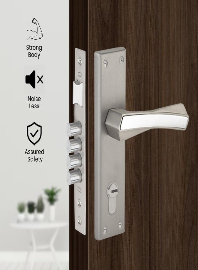 لينك قفل نقر أركاديا من لينك | للأبواب الرئيسية والداخلية في المنزل/المكتب/الفندق | طقم مقبض متين بطول 10 بوصات مع إمكانية فتح المفتاح من جانب واحد، 3 مفاتيح | تشطيب من الفولاذ المقاوم للصدأ | ضمان لمدة سنتين - Image 3